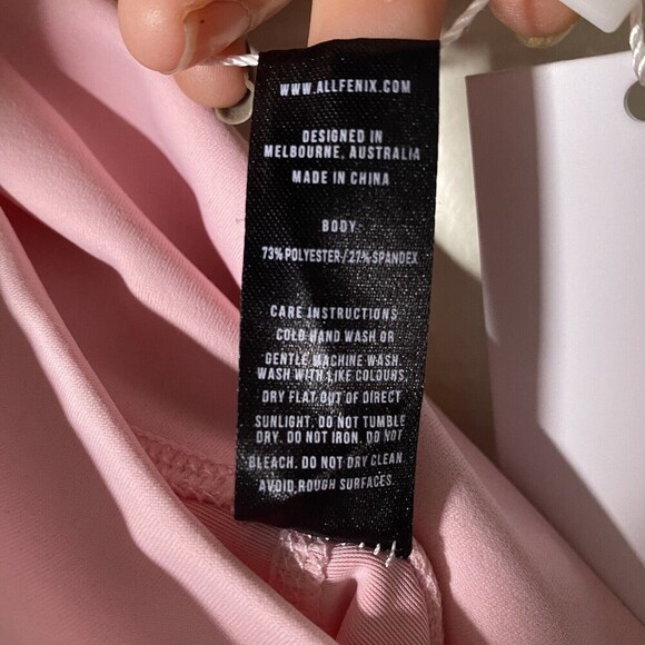Anthropologie AllFenix Clair Biker Shorts Size S Pink High Rise Fitted - Picture 9 of 10